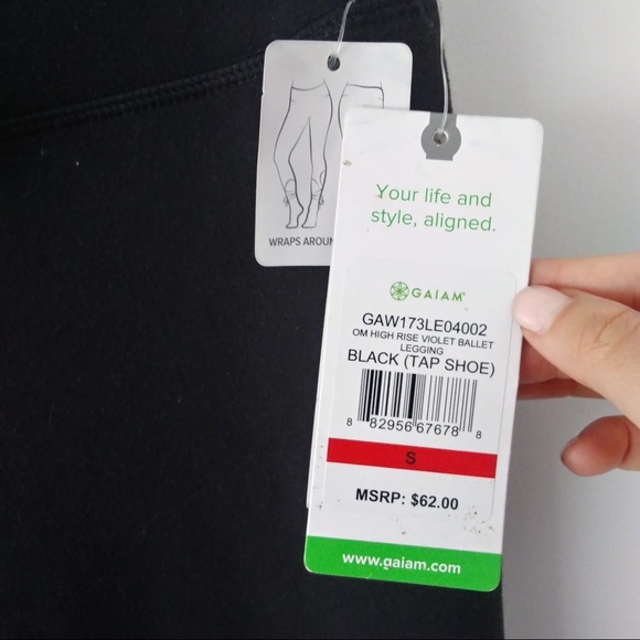 Gaiam Ballet Tie Leggings - Picture 4 of 5